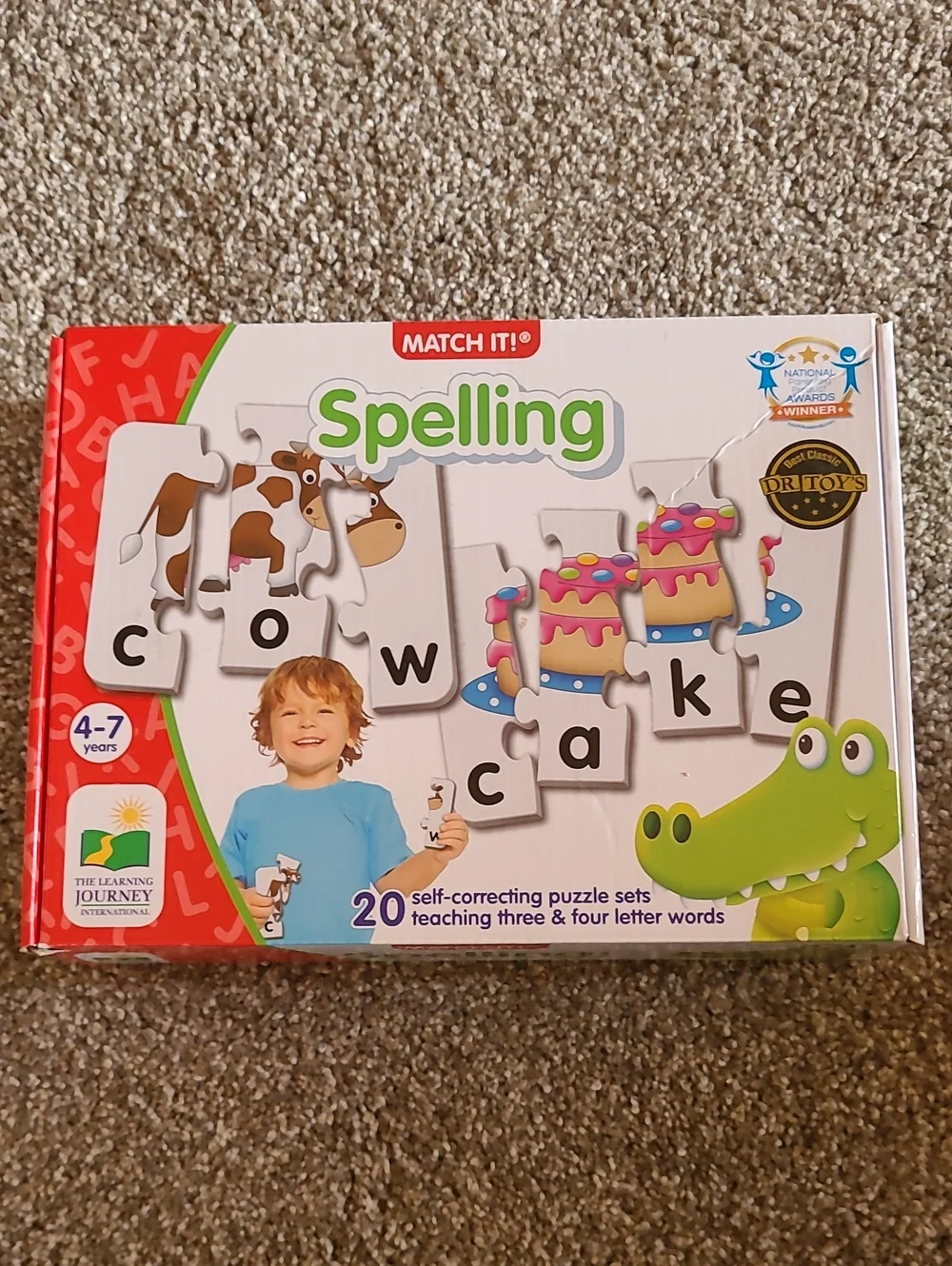 Match It! - Spelling by The Learning Journey 20 Self-Correcting Puzzle Ages 4-7